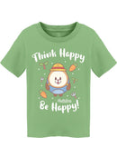 Think Happy, Children Design Tee Toddler's -Electural Designs