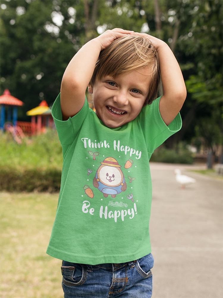 Think Happy, Children Design Tee Toddler's -Electural Designs