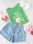 Lucy And Julie My Sweet Little Friends Tee Toddler's -Electural Designs