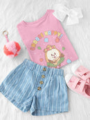 Almondog Choose Happy! Hawaiian Tee Toddler's -Electural Designs