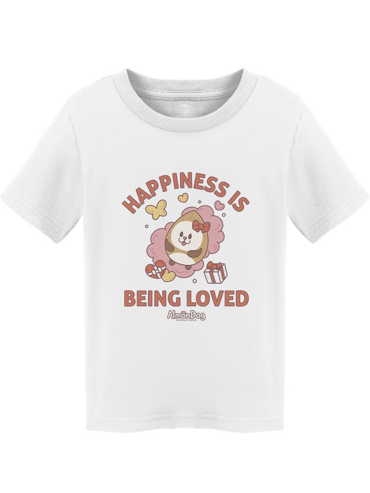 Almondog Happiness Is Being Loved Tee Toddler's -Electural Designs
