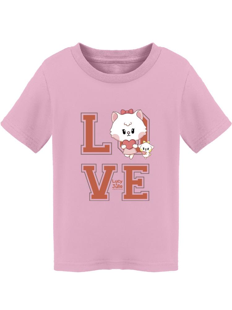 Love - Lucy And Julie Tee Toddler's -Electural Designs