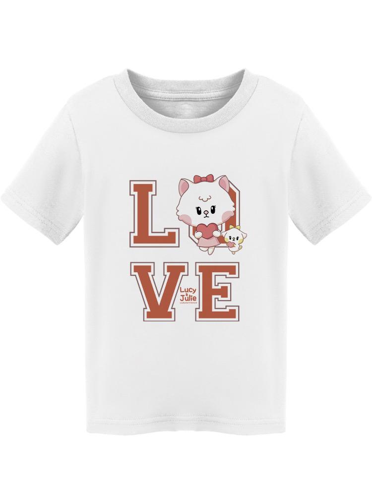 Love - Lucy And Julie Tee Toddler's -Electural Designs