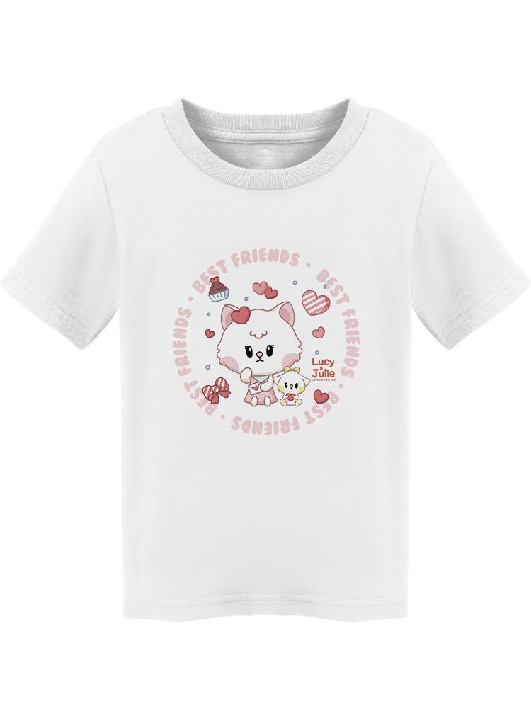 Best Friends - Lucy And Julie Tee Toddler's -Electural Designs