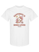 Almondog Happiness Is Being Loved! Tee Women's -Electural Designs
