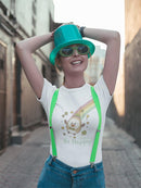 Almondog Be Happy ! Tee Women's -Electural Designs