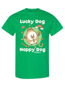 Almondog Lucky Dog Happy Dog Tee Women's -Electural Designs