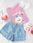 Lucy And Julie Love You Dad! Tee Toddler's -Electural Designs