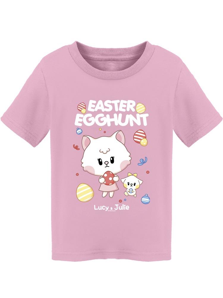 Easter Egghunt Lucy And Julie Tee Toddler's -Electural Designs