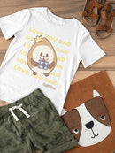 Love You Dad! AlmonDog Tee Toddler's -Electural Designs