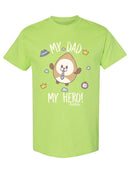 My Dad Is My Hero! Almondog Tee Women's -Electural Designs