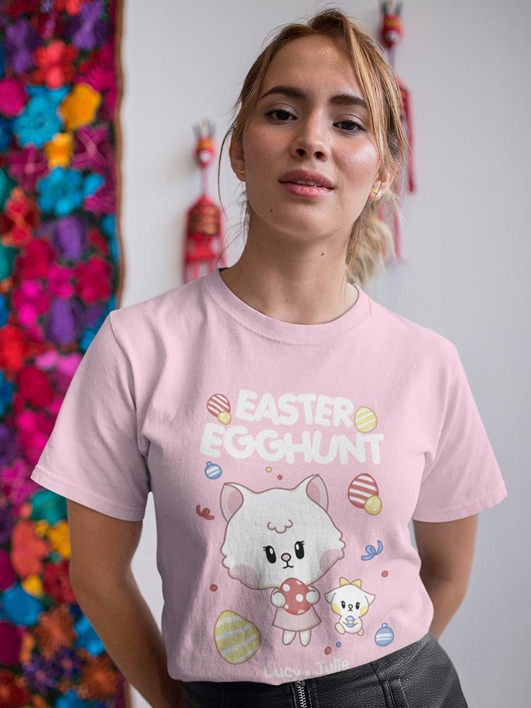 Easter Egghunt. Lucy And Julie Tee Women's -Electural Designs