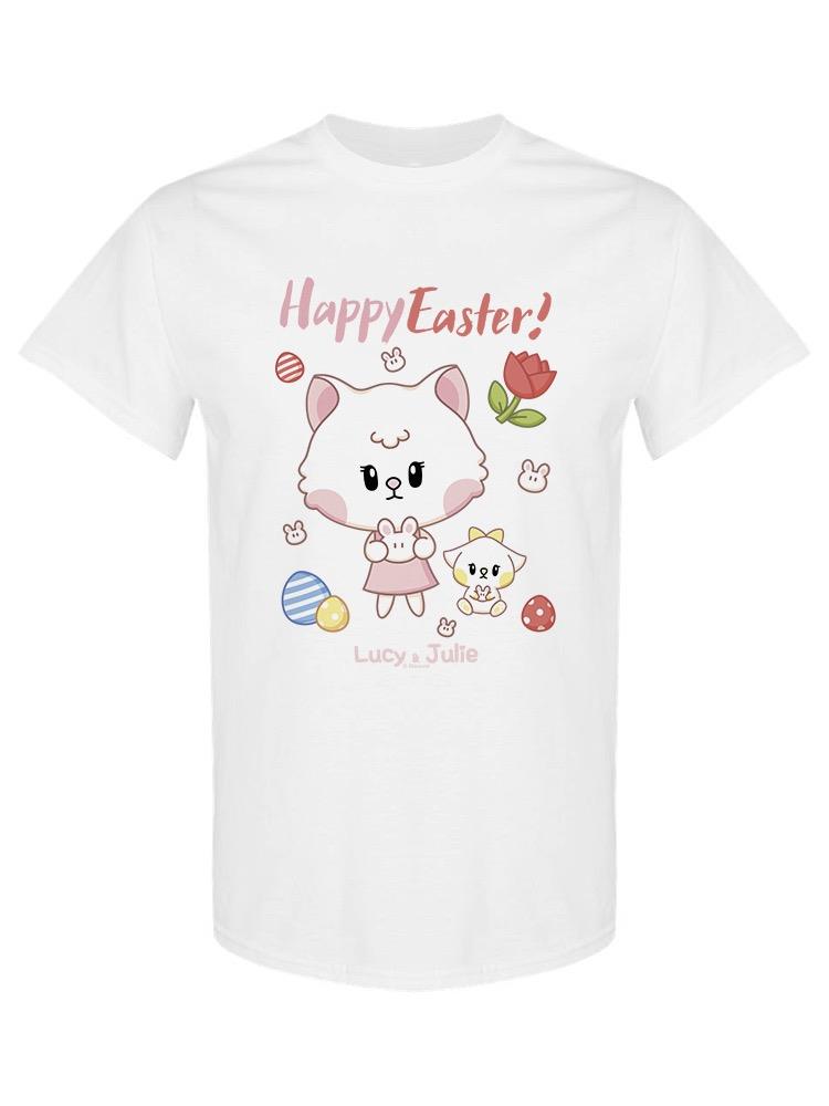 Lucy And Julie, Happy Easter! Tee Women's -Electural Designs