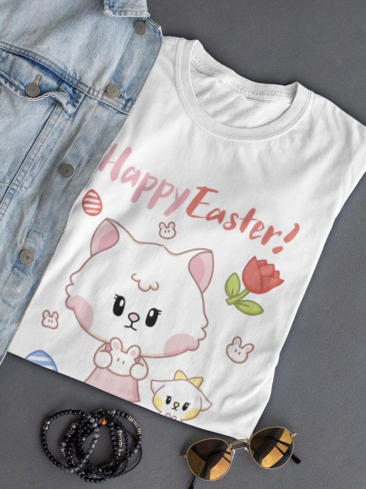 Lucy And Julie, Happy Easter! Tee Women's -Electural Designs