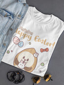 Almondog. Happy Easter! Tee Women's -Electural Designs