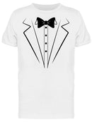 Printed Tuxedo Suit And Bow Tie Men T-shirt
