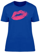 Kiss Lips Grunge Style Graphic Women T-shirt