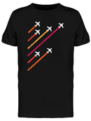 Planes With Colored Trails Graphic Men's T-shirt