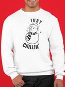 Just Chillin' Snowman Winter Men's Sweatshirt
