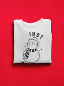 Just Chillin' Snowman Winter Men's Sweatshirt