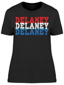 Delaney W/Usa Colors Women's T-shirt