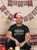 Joy Of Christmas Starts Christ Men's T-shirt