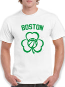 Boston With Lotus Flower Men's T-shirt