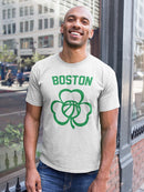Boston With Lotus Flower Men's T-shirt