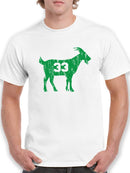 Goat With Number 33 Men's T-shirt