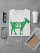 Goat With Number 33 Men's T-shirt