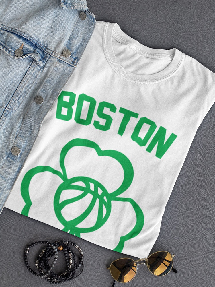 Boston W/Lotus Flower And Ball Women's T-shirt