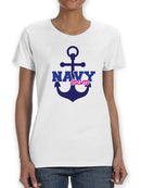Navy Mom Anchor Women's T-shirt