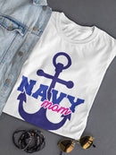 Navy Mom Anchor Women's T-shirt
