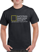 National Sarcasm Society Men's T-shirt