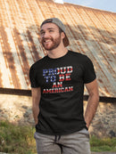 Proud To Be An American Slogan Men's T-shirt