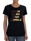 Slogan Stay Humble Women's T-shirt
