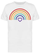 Rainbow Heart Graphic Men's T-shirt