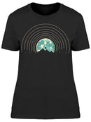 Mountains Circles Art Women's T-shirt