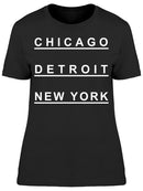 Slogan Chicago Detroit Women's T-shirt