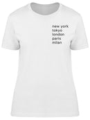 London Paris Milan Women's T-shirt