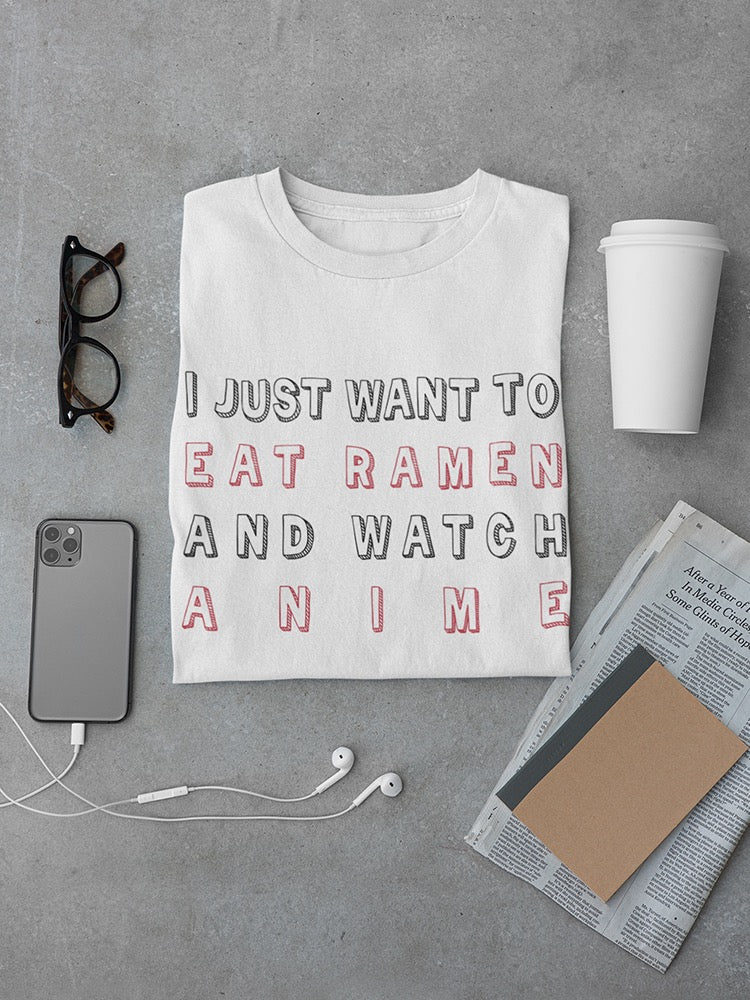 Ramen And Watch Anime Men's T-shirt