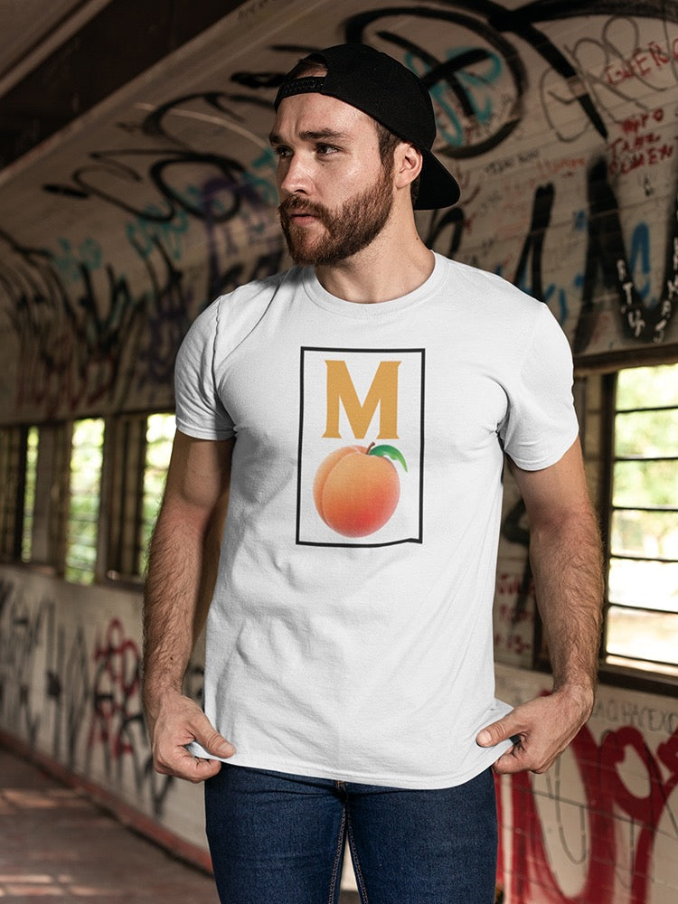 M Peach Graphic Men's T-shirt