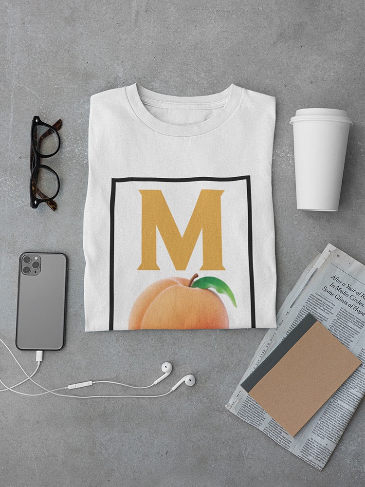 M Peach Graphic Men's T-shirt