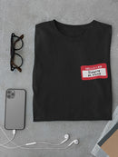 Nametag: Hello I'm Staying Home Men's T-shirt