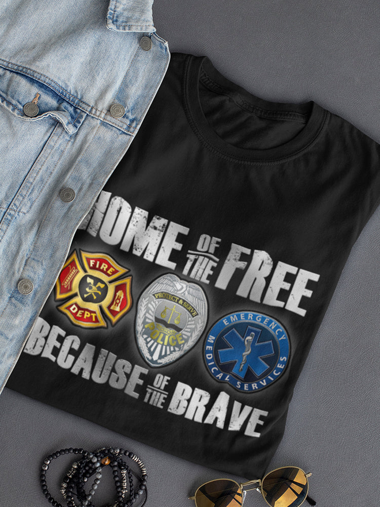 Free, Thanks To The Brave Women's T-shirt