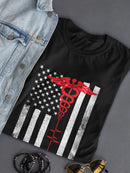 American Flag Hospital Design Women's T-shirt