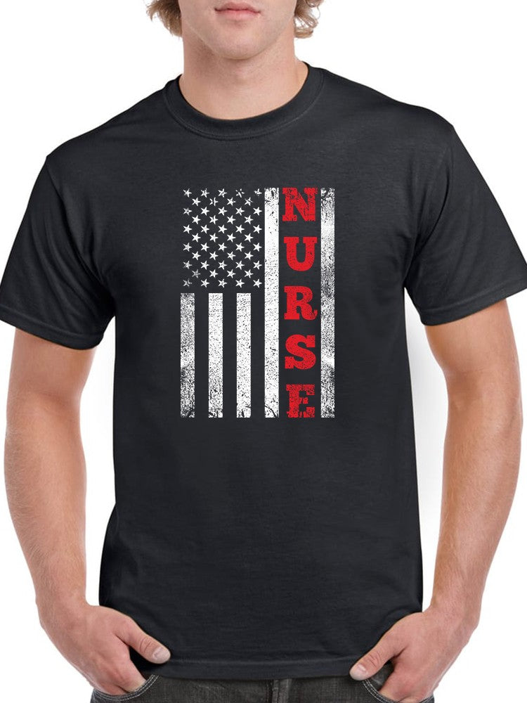 American Flag Nurse Design Men's T-shirt