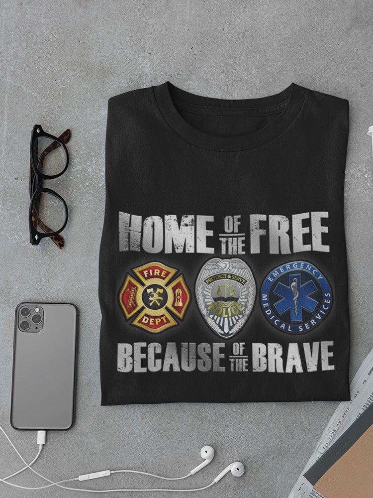 Free Because Of The Brave Men's T-shirt