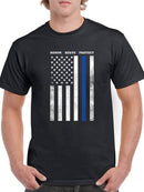 Honor, Serve, Protect U.S Flag Men's T-shirt