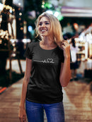 Heart Beat With Heart Shape Women's T-Shirt